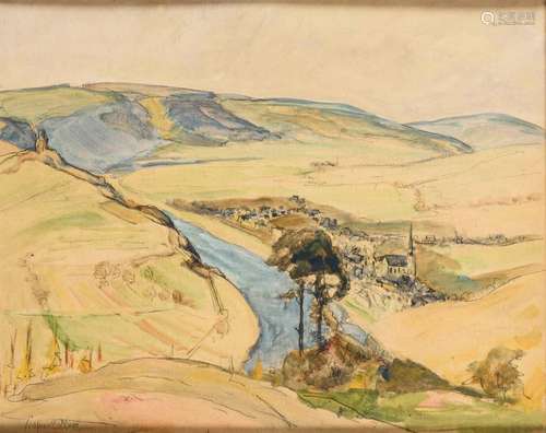 SCHMIDT-ROM, Heinz (1877 Berlin - 1956). Berglandschaft mit ...