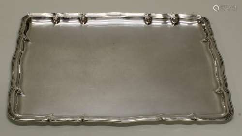 Tablett, Silber 830, Wilkens, rechteckig, passig-geschweifte...