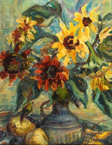 KNAUF, Carl (1893 Godesberg - 1944 Nidden). Sonnenblumen.