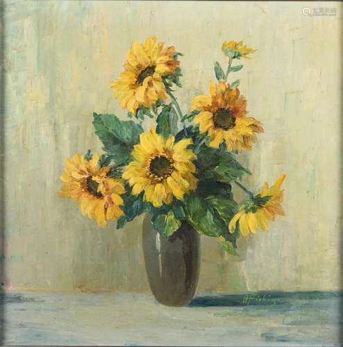 FIEBIGER, Albert (* 1869 Bärenstein). "Sonnenblumen&quo...