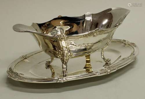 Saucière, Silber 950, Frankreich, um 1900, Eugène Lefebvre, ...