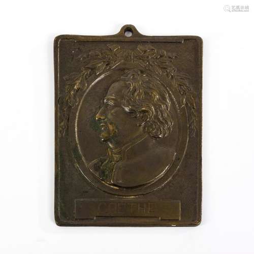 Goethe-Plakette.