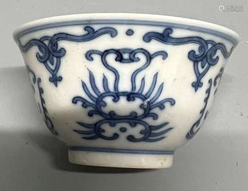 chinese blue and white tea bowl ,D 7cm H4cm