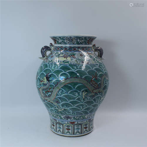 chinese dou cai porcelain vase , H29.5 cm