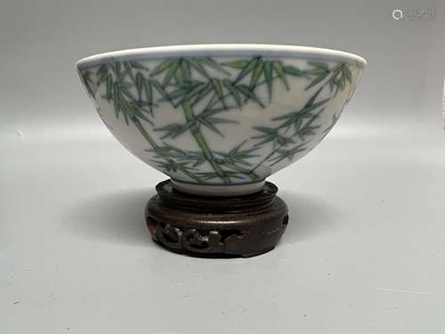 chinese dou cai porcelain bowl ,D 12.5 cm H 5.5cm