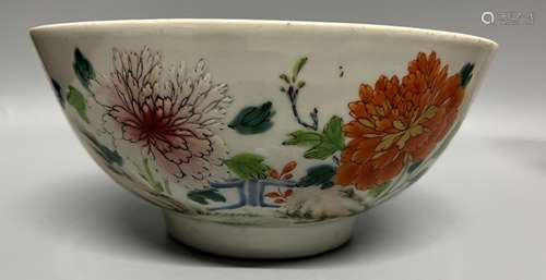 chinese famille rose bowl ,D20.5cm H 9.5cm .