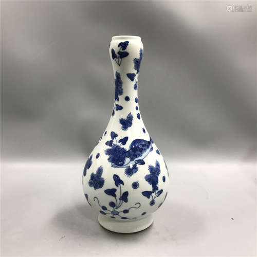 chinese blue and white  vase , H25cm