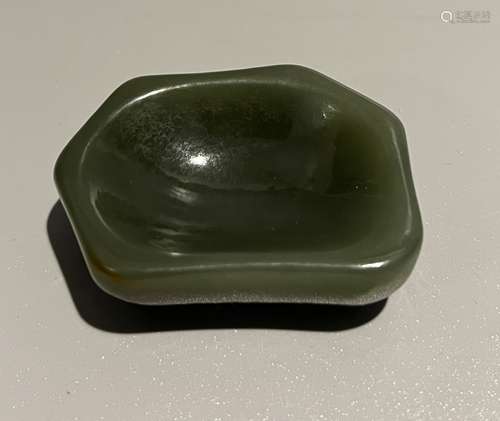 chinese jade/hardstone brush rest,D 6cm