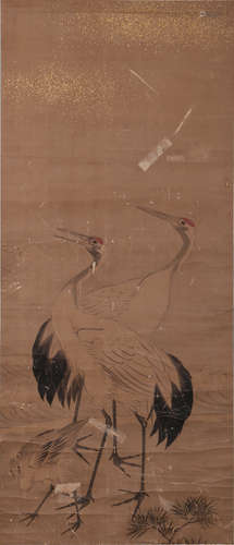 A CHINESE CALLIGRAPHY PAPER SCROLL, YU DONGZHI MARK