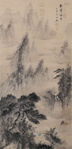 A CHINESE CALLIGRAPHY COUPLETS ON PAPER, SHU TONG MARK