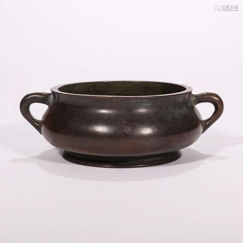 A BRONZE DRAGON-EARED GUI-STYLE CENSER