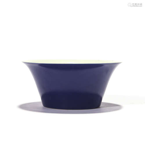 A SACRIFICIAL BLUE GLAZE BOWL