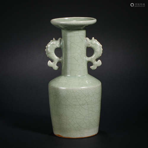 Qing Dynasty Official Kiln Dragon Head Zun