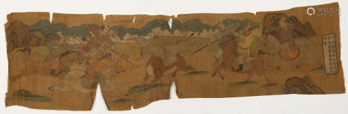 Liao Dynasty Linen Hunting Painting