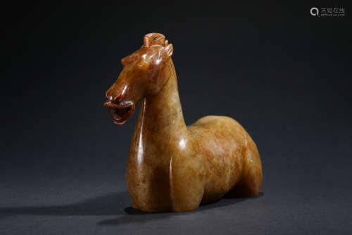Han Dynasty Hetian Jade Horse