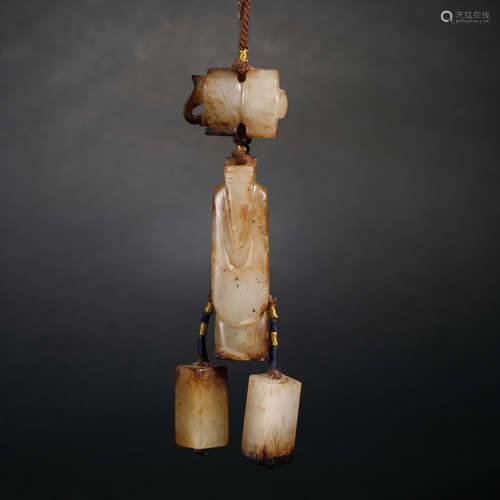 Han Dynasty Hetian Jade Wen Zhong pendant