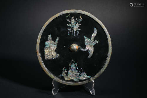 Han Dynasty Bird Pattern Translucent Mirror