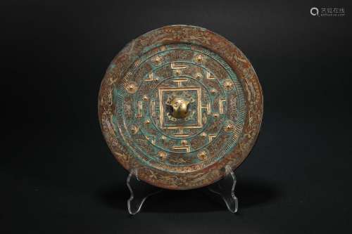 Han Dynasty inlaid with gold, silver and bronze mirrors