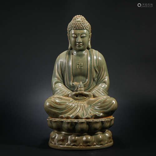 Song Dynasty Celadon Seated Buddha