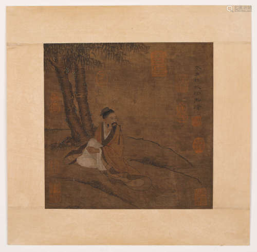 Chinese ink painting, Xu Xi's portrait painting