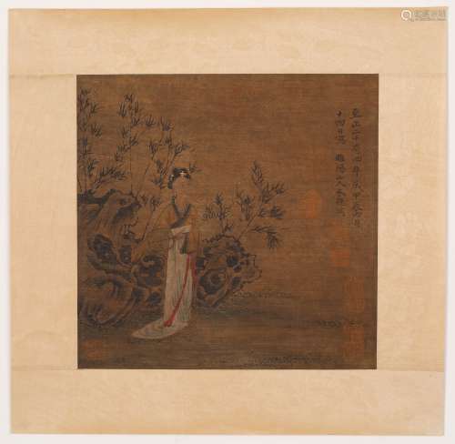 Chinese ink painting, Zhu DeRui's figure painting