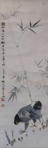 柳子谷 -- 大吉图
（1901-1986）江西人，与徐悲鸿、张书旗三人被称为...