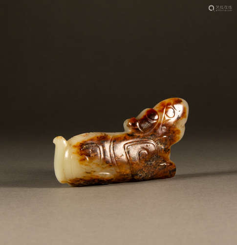 Han - Hetian Jade Auspicious Beast