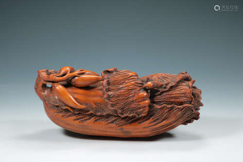 Qing - Boxwood cabbage decoration