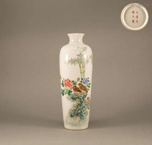 Qing - Pastel live and work in peace poetry bottle