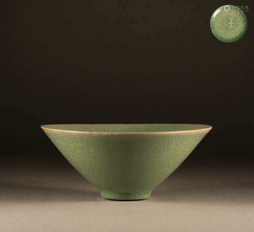 Tang - Celadon Bamboo Hat Bowl