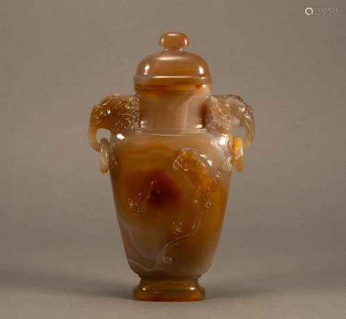 Qing - Agate amphora