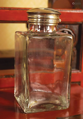 19TH-CENTURY GLASS CADDY