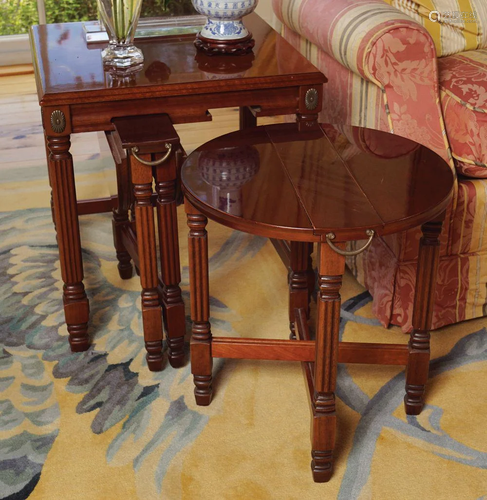 DESIGNER MAHOGANY LAMP TABLE