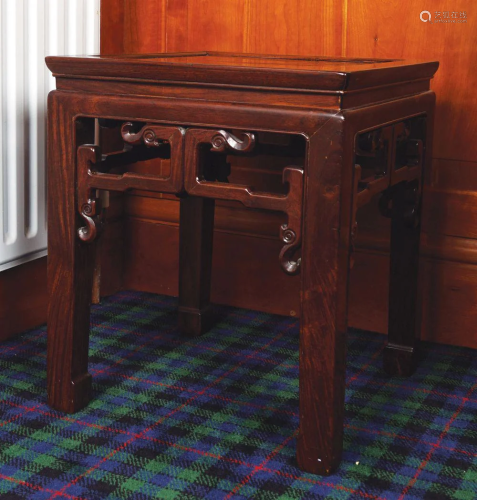 CHINESE HARDWOOD CONSOLE TABLE