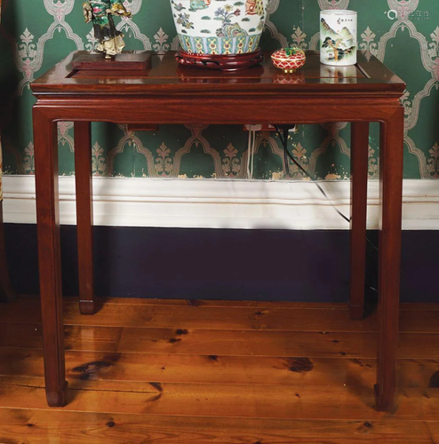 CHINESE HARDWOOD SIDE TABLE