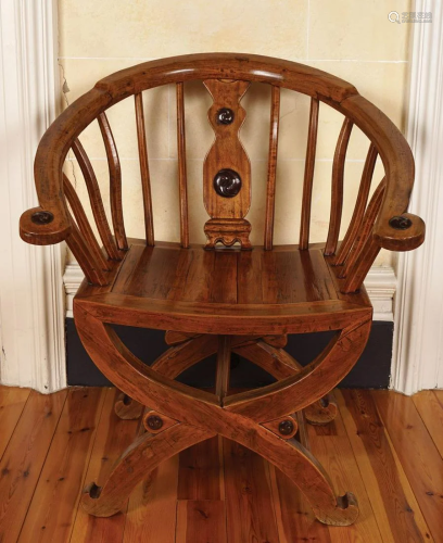 CHINESE QING ELM CEREMONIAL CHAIR