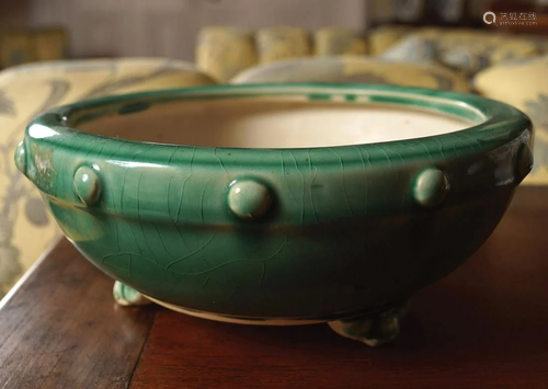 CHINESE CELADON GLAZED POTTERY BOWL