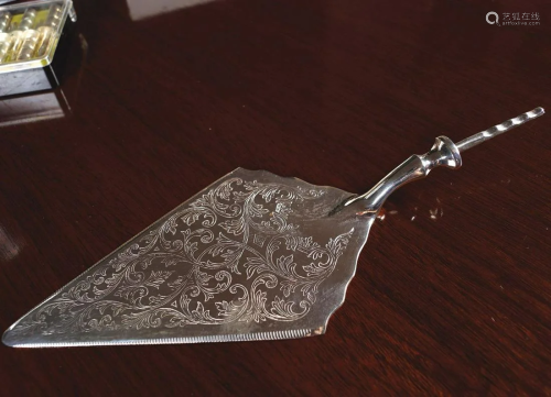 SILVER PLATE CAKE KNIFE