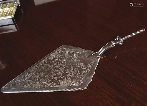 SILVER PLATE CAKE KNIFE