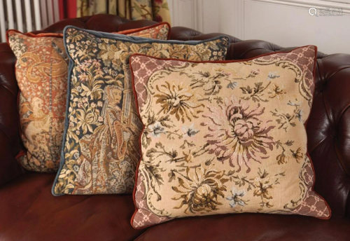3 TAPESTRY CUSHIONS
