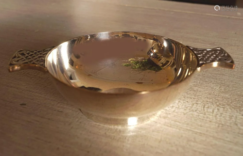 SILVER PLATED PORRINGER