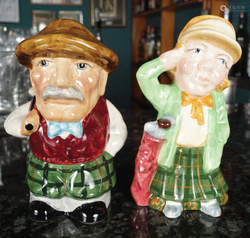 2 STAFFORDSHIRE CHARACTER JUGS