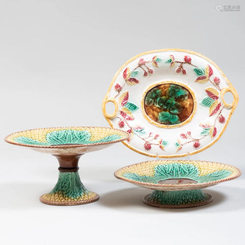 Group of Majolica Wares