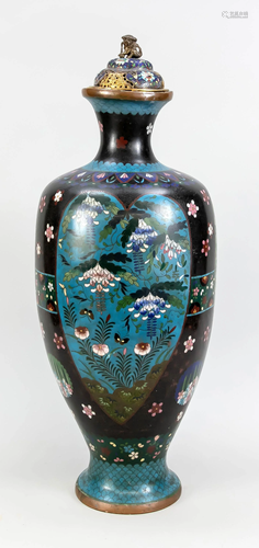 CloisonnÃ© vase, Japan, end of