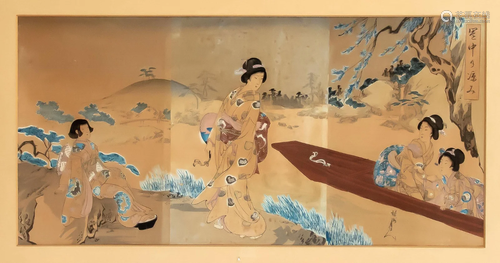 Large woodblock print, Japan,