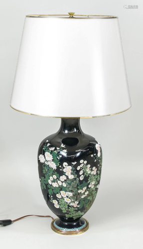 Large cloisonnÃ© lamp base, Jap