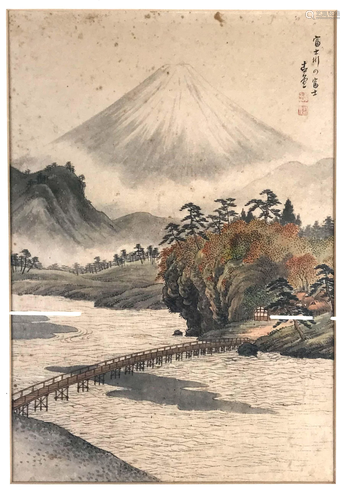 Woodcut, Japan, 19th century,