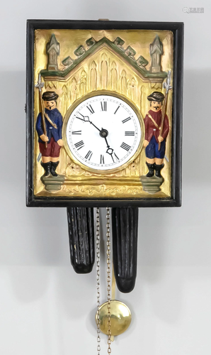 Black Forest clock with wooden