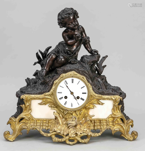 French. Table clock with putto