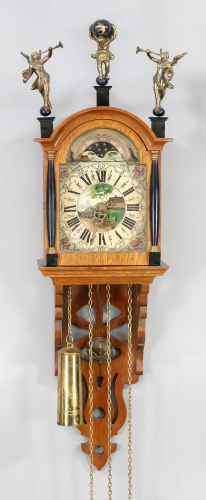 small Frisian half-case clock,